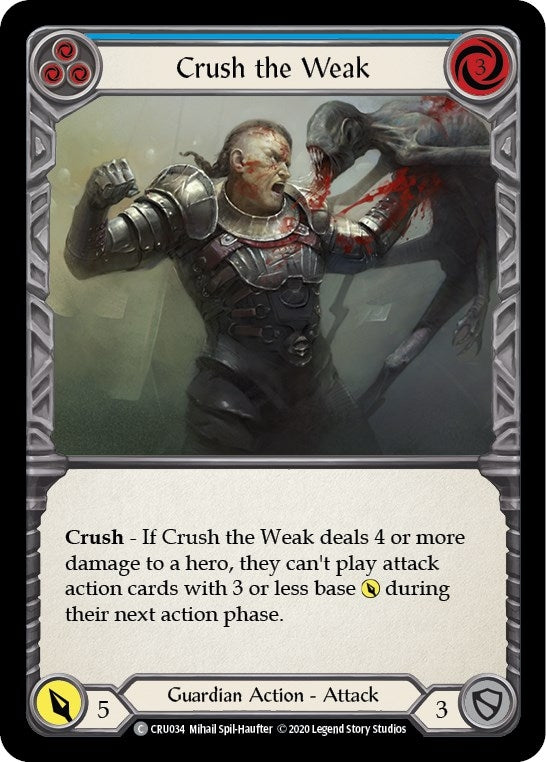 Image for Crush the Weak (Blue) (CRU034) (Crucible of War) - Flesh and Blood TCG