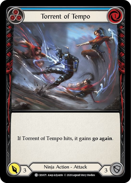 Image for Torrent of Tempo (Blue) (CRU071) (Crucible of War) - Flesh and Blood TCG