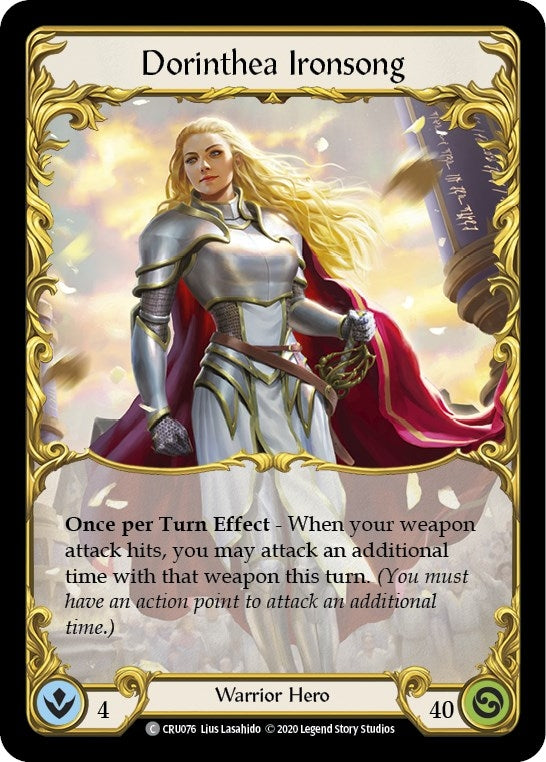 Image for Dorinthea Ironsong (CRU076) (Crucible of War) - Flesh and Blood TCG
