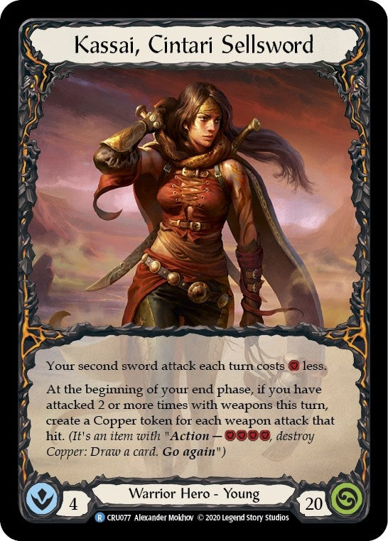 Image for Kassai, Cintari Sellsword (CRU077) (Crucible of War) - Flesh and Blood TCG