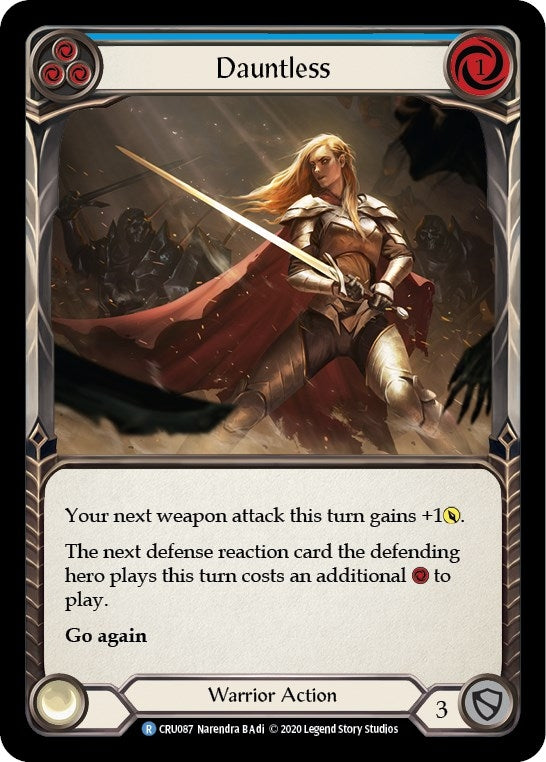 Image for Dauntless (Blue) (CRU087) (Crucible of War) - Flesh and Blood TCG