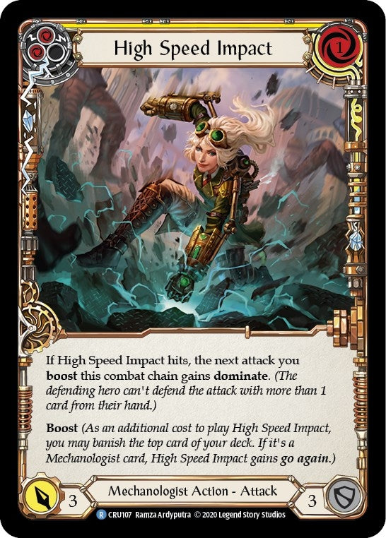 Image for High Speed Impact (Yellow) (CRU107) (Crucible of War) - Flesh and Blood TCG
