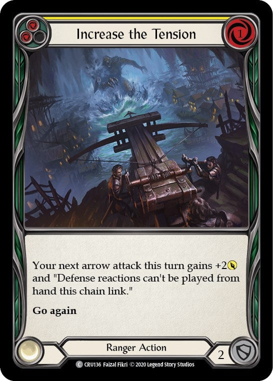 Image for Increase the Tension (Yellow) (CRU136) (Crucible of War) - Flesh and Blood TCG