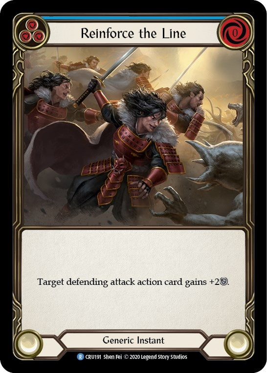 Image for Reinforce the Line (Blue) (CRU191) (Crucible of War) - Flesh and Blood TCG