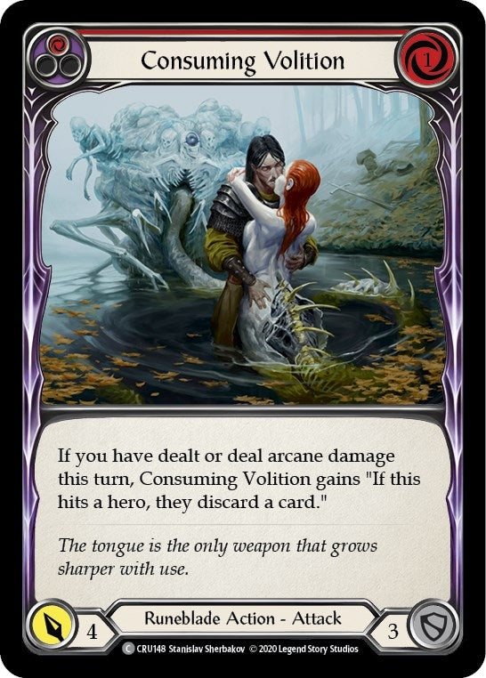 Image for Consuming Volition (Red) (CRU148) (Crucible of War) - Flesh and Blood TCG