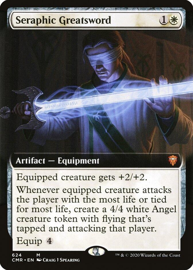 Image for Seraphic Greatsword (Extended Art) (624) [Commander Legends]