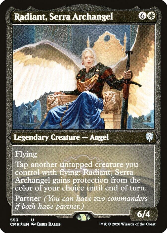 Image for Radiant, Serra Archangel (Foil Etched) (553) [Commander Legends]