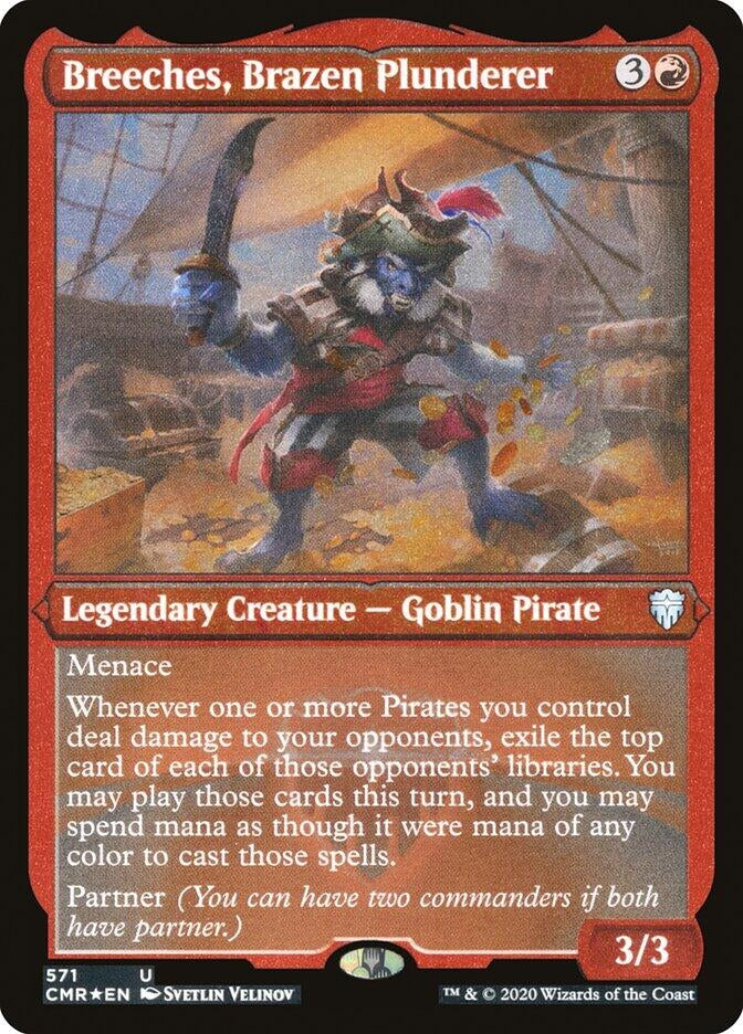 Image for Breeches, Brazen Plunderer (Foil Etched) (571) [Commander Legends]