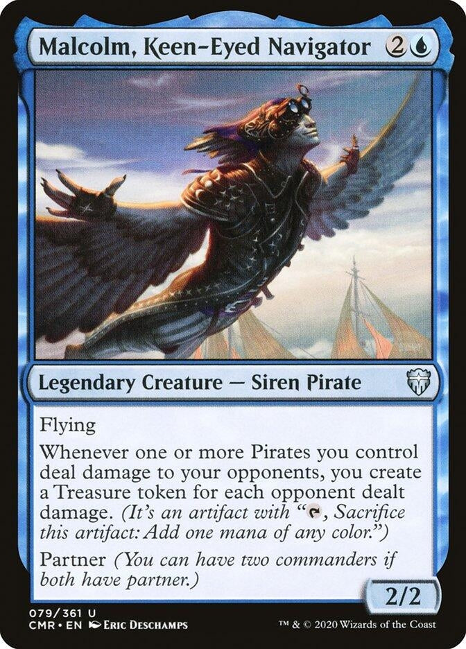Image for Malcolm, Keen-Eyed Navigator (79) [Commander Legends]