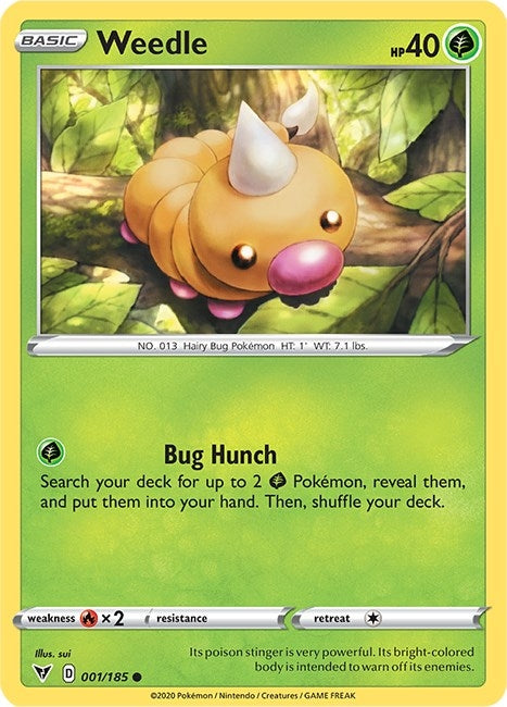 Image for Weedle (001/185) [SWSH04: Vivid Voltage]