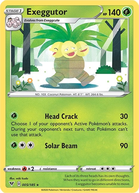 Image for Exeggutor (005/185) [SWSH04: Vivid Voltage]