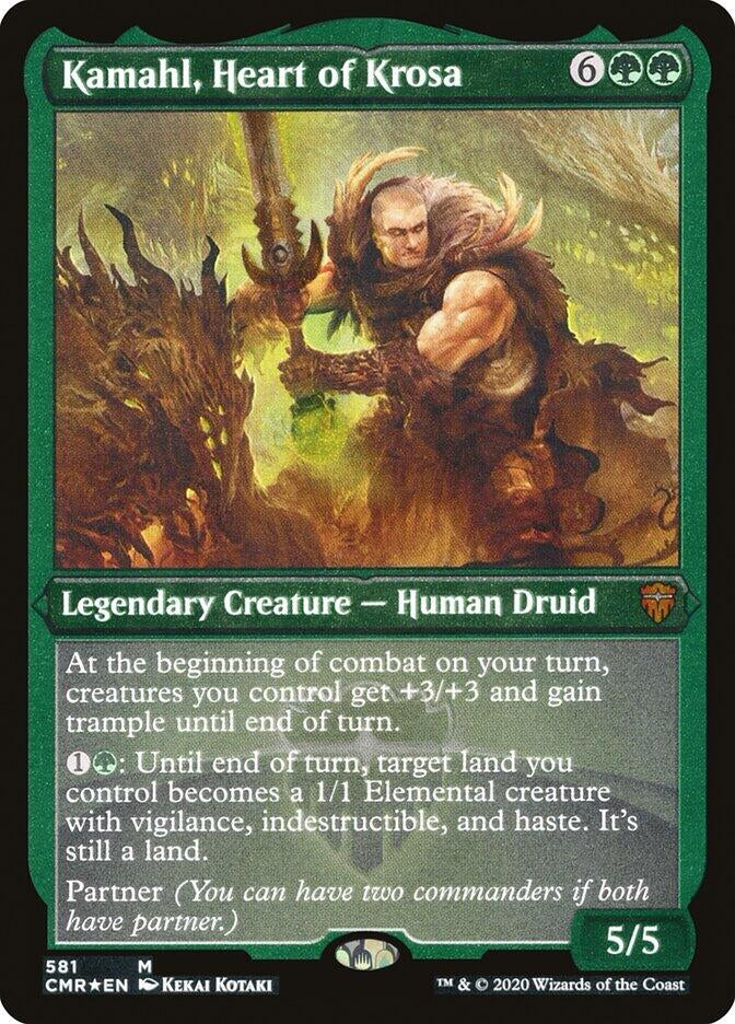 Image for Kamahl, Heart of Krosa (Foil Etched) (581) [Commander Legends]