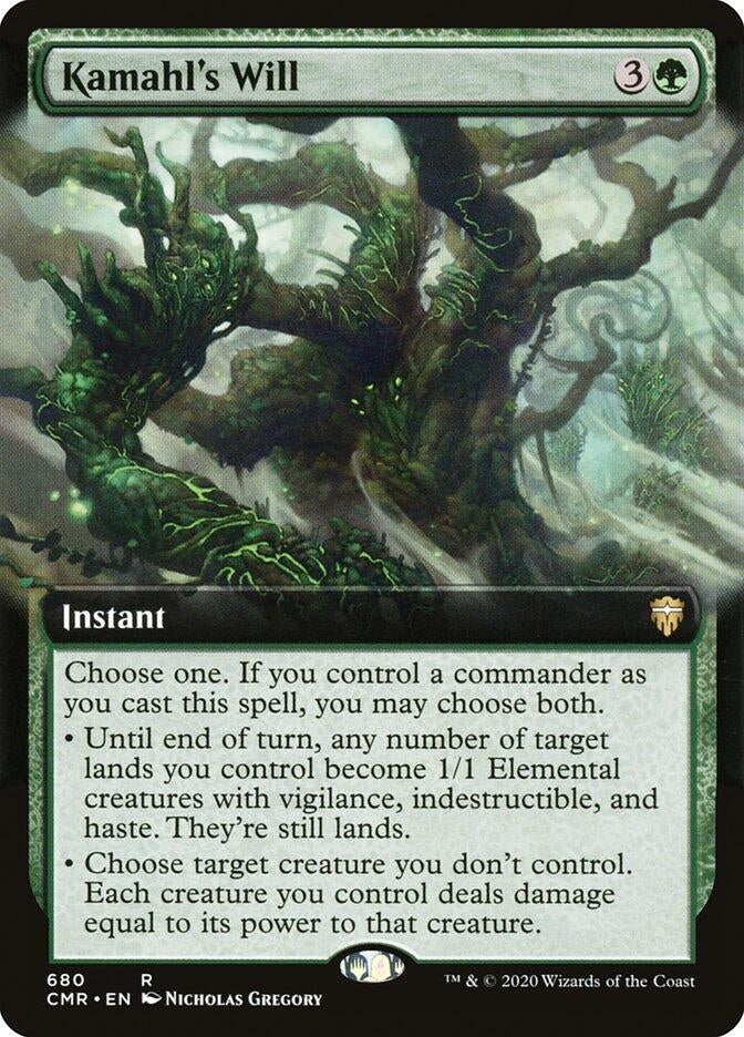 Image for Kamahl's Will (Extended Art) (680) [Commander Legends]