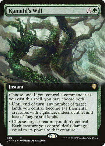 Image for Kamahl's Will (Extended Art) (680) [Commander Legends]