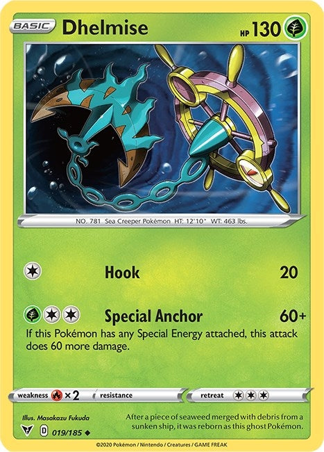 Image for Dhelmise (019/185) [SWSH04: Vivid Voltage]