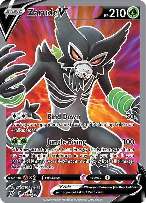 Image for Zarude V (Full Art) (167/185) [SWSH04: Vivid Voltage]