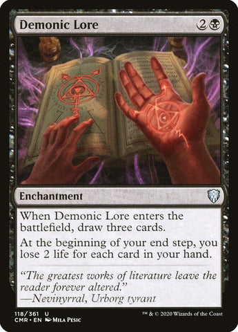 Image for Demonic Lore (118) [Commander Legends]
