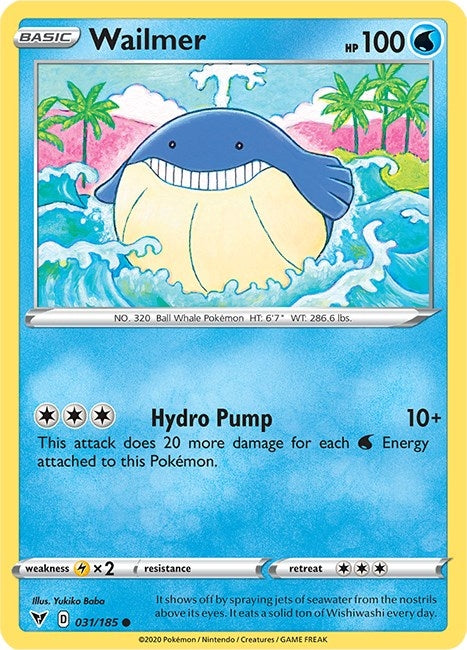 Image for Wailmer (031/185) [SWSH04: Vivid Voltage]