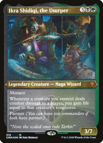 Image for Ikra Shidiqi, the Usurper (Foil Etched) (519) [Commander Legends]