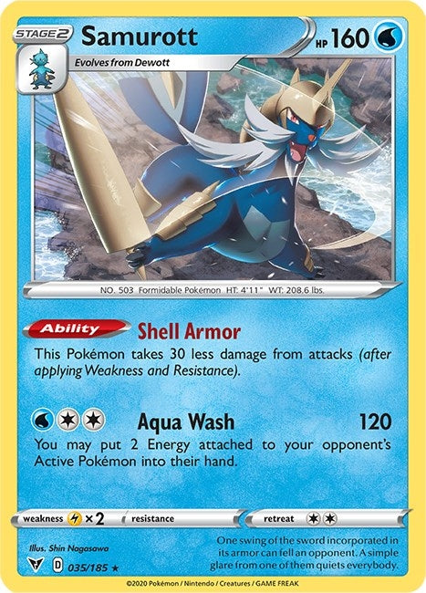 Image for Samurott (035/185) [SWSH04: Vivid Voltage]