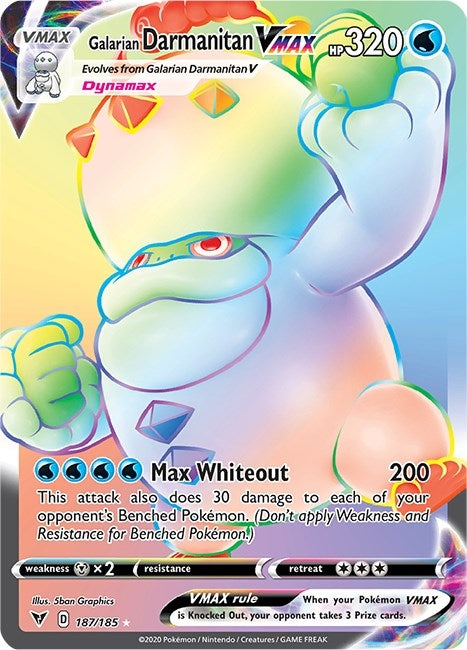 Image for Galarian Darmanitan VMAX (Secret) (187/185) [SWSH04: Vivid Voltage]