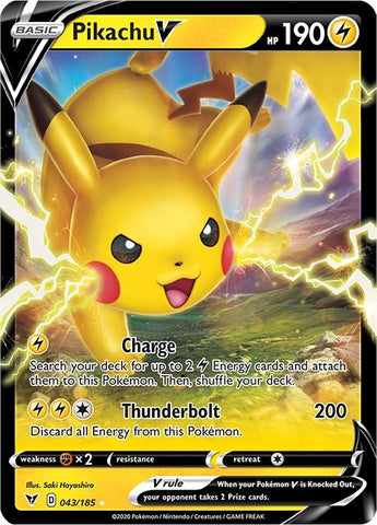 Image for Pikachu V (043/185) [SWSH04: Vivid Voltage]