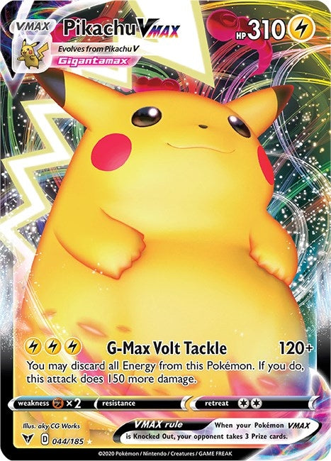 Image for Pikachu VMAX (044/185) [SWSH04: Vivid Voltage]