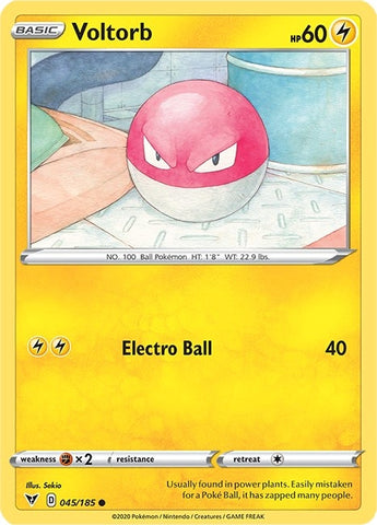 Image for Voltorb (045/185) [SWSH04: Vivid Voltage]