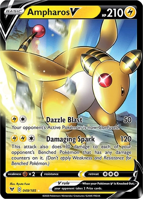 Image for Ampharos V (049/185) [SWSH04: Vivid Voltage]