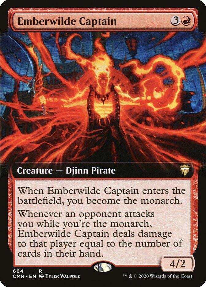 Image for Emberwilde Captain (Extended Art) (664) [Commander Legends]