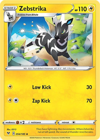 Image for Zebstrika (054/185) - Pokemon