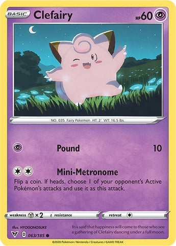 Image for Clefairy (063/185) [SWSH04: Vivid Voltage]