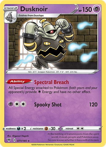 Image for Dusknoir (071/185) [SWSH04: Vivid Voltage]