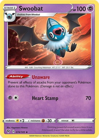 Image for Swoobat (074/185) [SWSH04: Vivid Voltage]