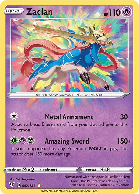 Image for Zacian (082/185) [SWSH04: Vivid Voltage]