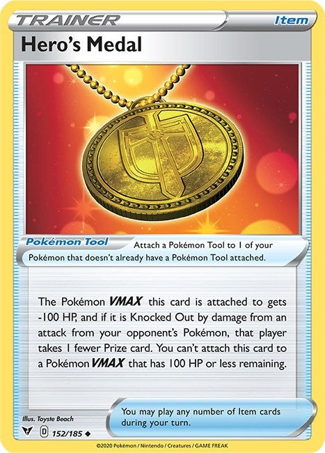 Image for Hero's Medal (152/185) [SWSH04: Vivid Voltage]