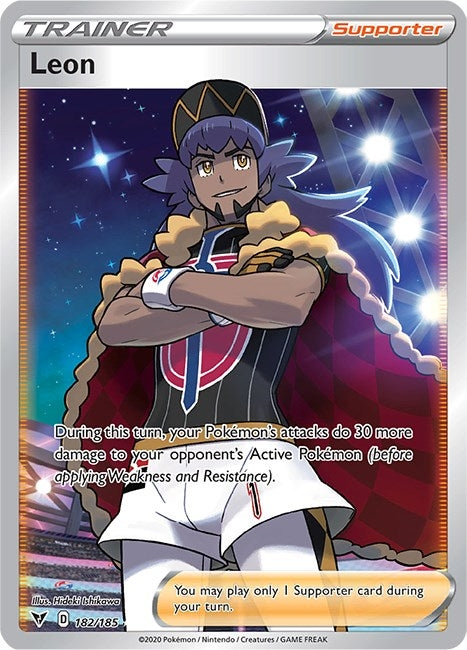 Image for Leon (Full Art) (182/185) [SWSH04: Vivid Voltage]