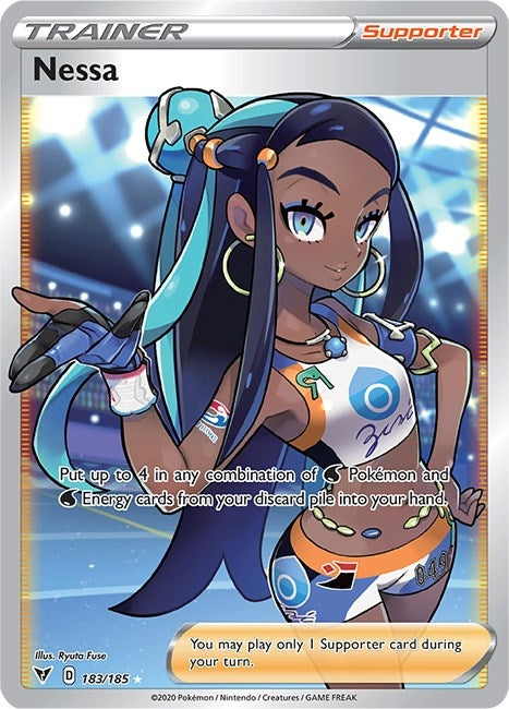 Image for Nessa (Full Art) (183/185) [SWSH04: Vivid Voltage]