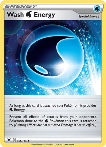 Image for Wash Water Energy (165/185) - Pokemon