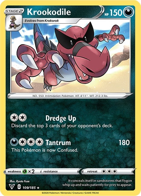 Image for Krookodile (109/185) [SWSH04: Vivid Voltage]