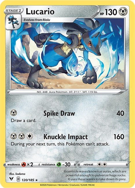 Image for Lucario (120/185) [SWSH04: Vivid Voltage]