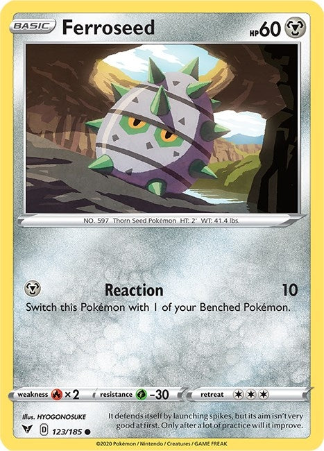 Image for Ferroseed (123/185) [SWSH04: Vivid Voltage]
