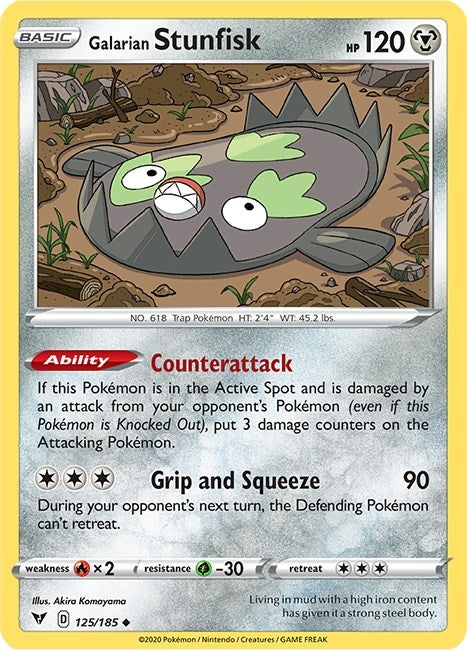 Image for Galarian Stunfisk (125/185) [SWSH04: Vivid Voltage]