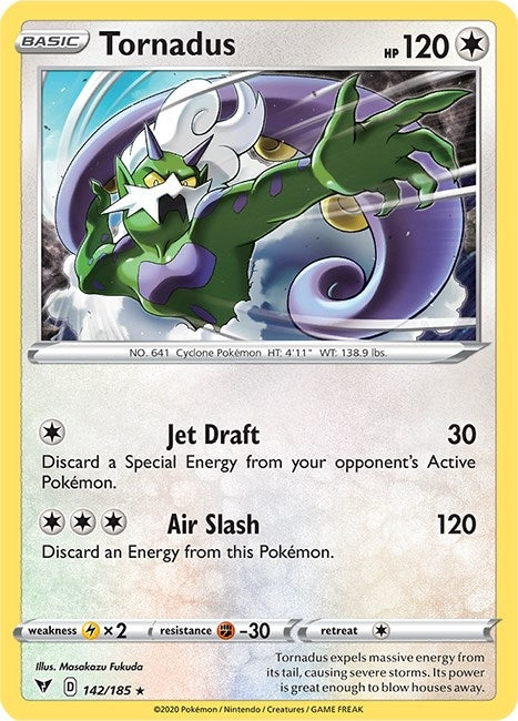 Image for Tornadus (142/185) [SWSH04: Vivid Voltage]