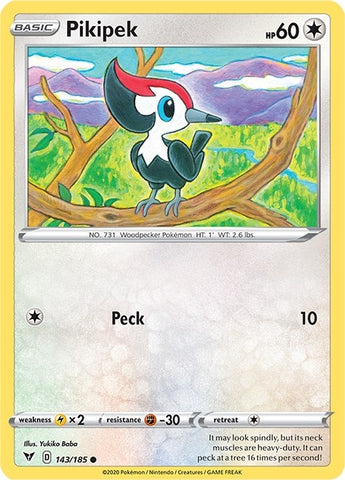 Image for Pikipek (143/185) [SWSH04: Vivid Voltage]