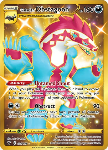 Image for Galarian Obstagoon (Secret) (198/185) [SWSH04: Vivid Voltage]
