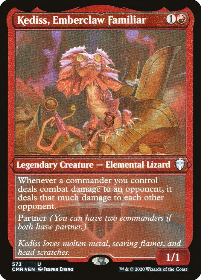 Image for Kediss, Emberclaw Familiar (Foil Etched) (573) [Commander Legends]