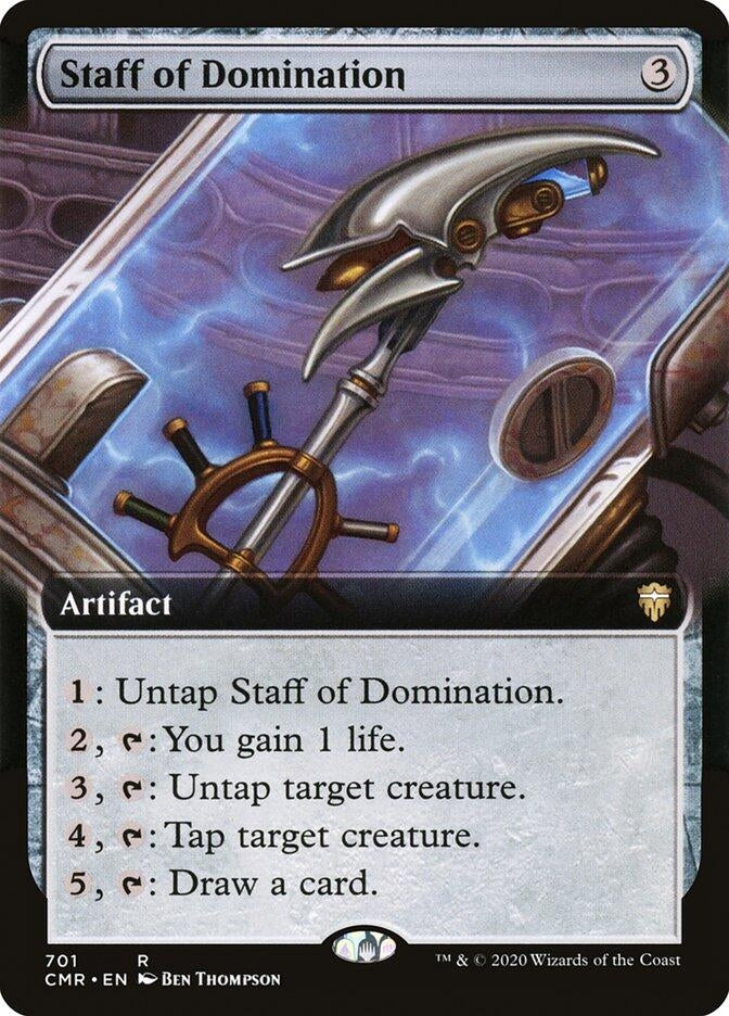 Image for Staff of Domination (Extended Art) (701) [Commander Legends]