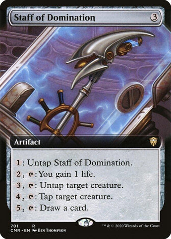 Image for Staff of Domination (Extended Art) (701) [Commander Legends]