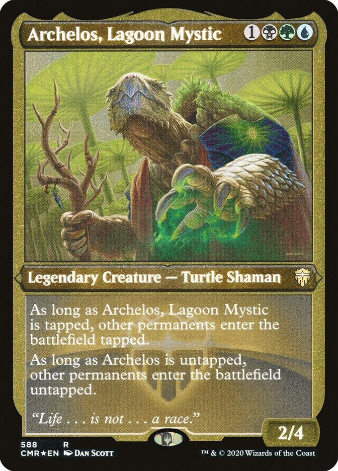Image for Archelos, Lagoon Mystic (Foil Etched) (588) [Commander Legends]